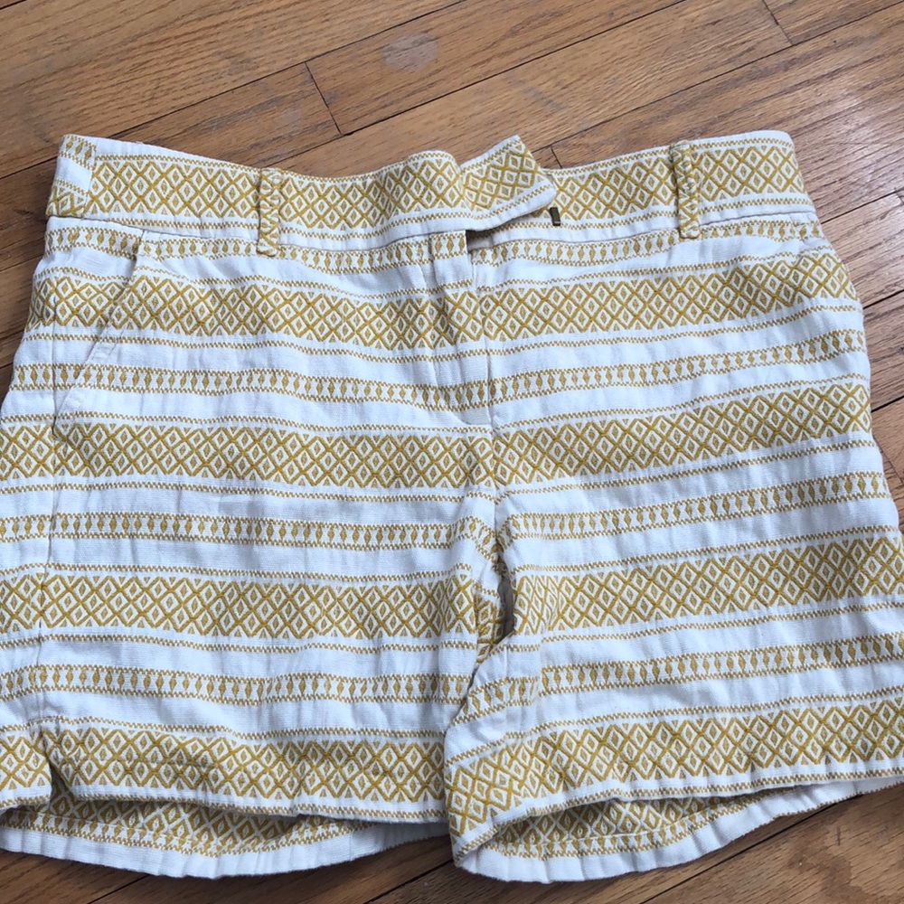 Yellow embroidered LOFT the Riviera Short